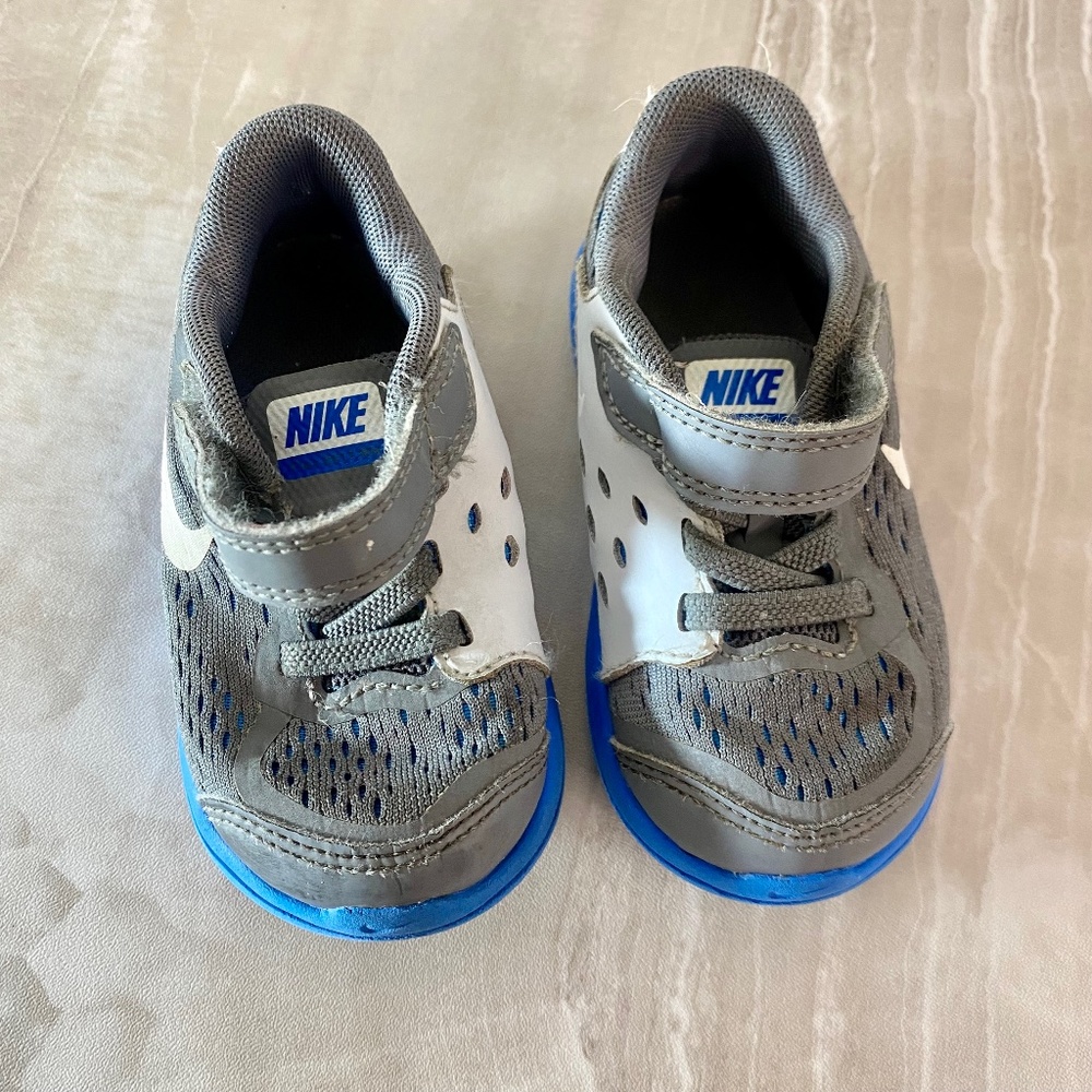 Nike Kids Flex Sneakers Toddlers Gray Blue White